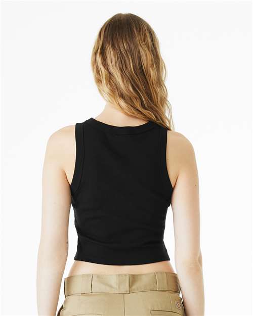 Bella + Canvas 1019 Women's Micro Rib T-Shirt - Solid Black Blend - Back