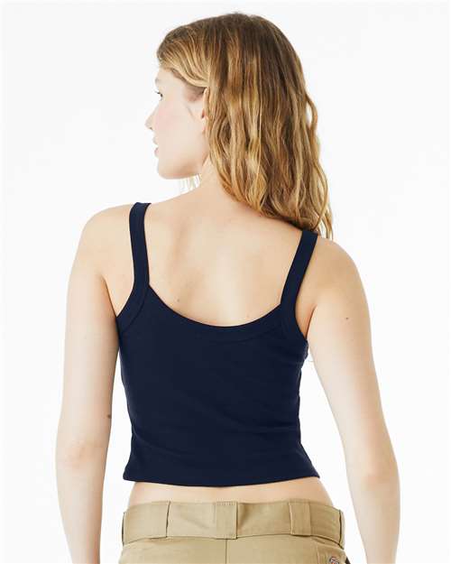 Bella + Canvas 1012 Women's Micro Rib Tank - Solid Navy Blend - Back