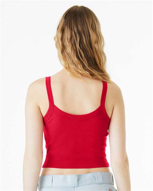 Bella + Canvas 1012 Women's Micro Rib Tank - Solid Red Blend - Back