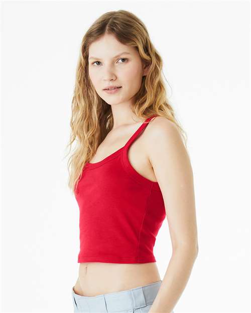 Bella + Canvas 1012 Women's Micro Rib Tank - Solid Red Blend - Side