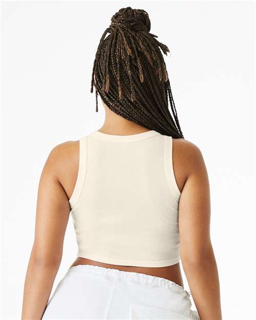 Bella + Canvas 1019 Women's Micro Rib T-Shirt - Solid Natural Blend - Back