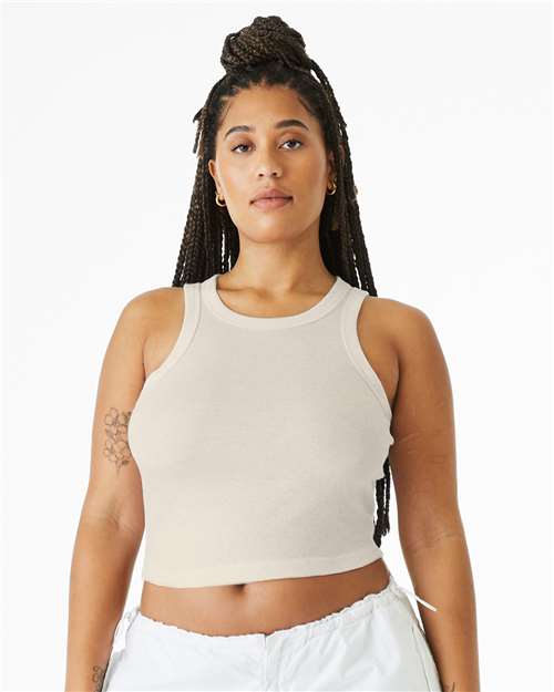 Bella + Canvas 1019 Women's Micro Rib T-Shirt - Solid Natural Blend - Front