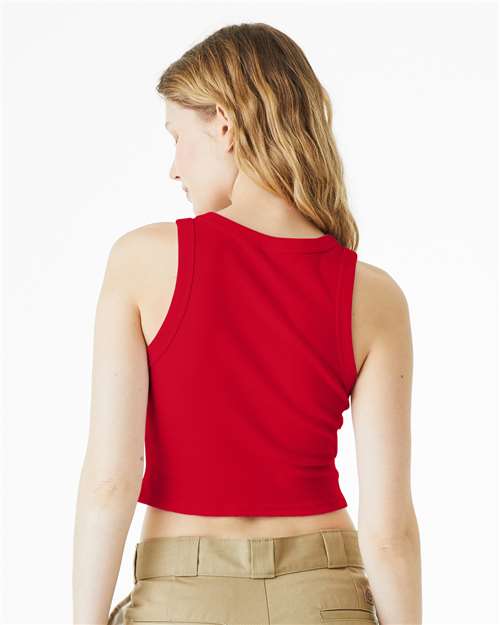 Bella + Canvas 1019 Women's Micro Rib T-Shirt - Solid Red Blend - Back