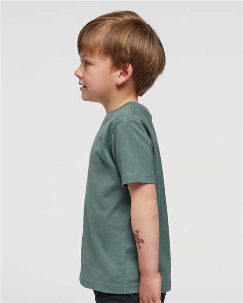Toddler Fine Jersey T-Shirt — Soft Kids Tee [2T-5T] - Basil - Side