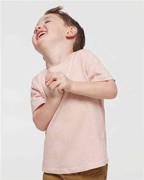 Toddler Fine Jersey T-Shirt — Soft Kids Tee [2T-5T] - Blush - Front