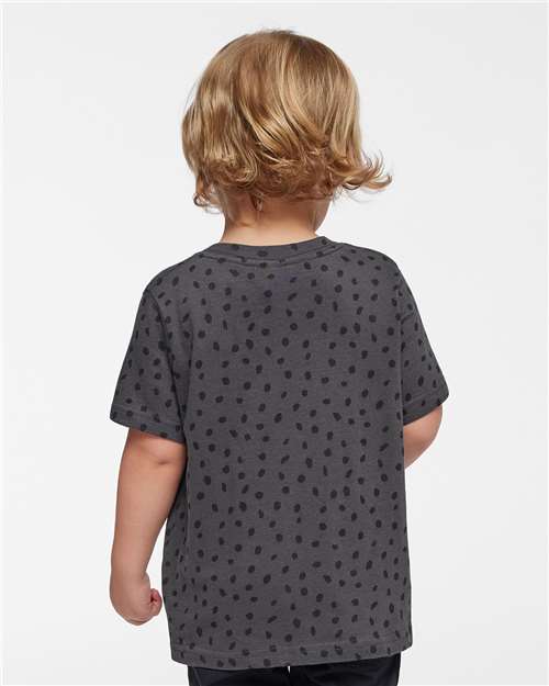 Toddler Fine Jersey T-Shirt — Soft Kids Tee [2T-5T] - Slate Spot - Back