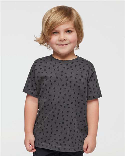 Toddler Fine Jersey T-Shirt — Soft Kids Tee [2T-5T] - Slate Spot - Front