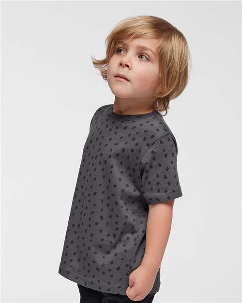 Toddler Fine Jersey T-Shirt — Soft Kids Tee [2T-5T] - Slate Spot - Side