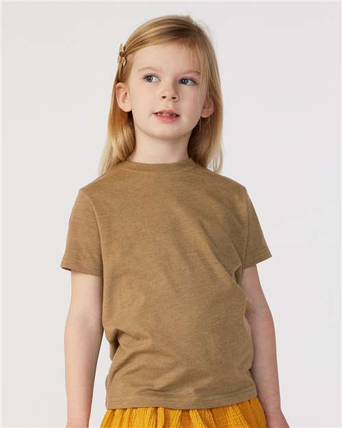 Toddler Fine Jersey T-Shirt — Soft Kids Tee [2T-5T] - Vintage Coyote Brown - Front