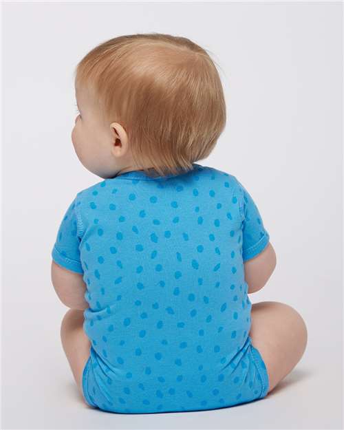 Soft Cotton Baby Onesie — Short Sleeve Infant Bodysuit - Tradewind Spot - Back