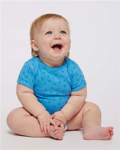 Soft Cotton Baby Onesie — Short Sleeve Infant Bodysuit - Tradewind Spot - Front
