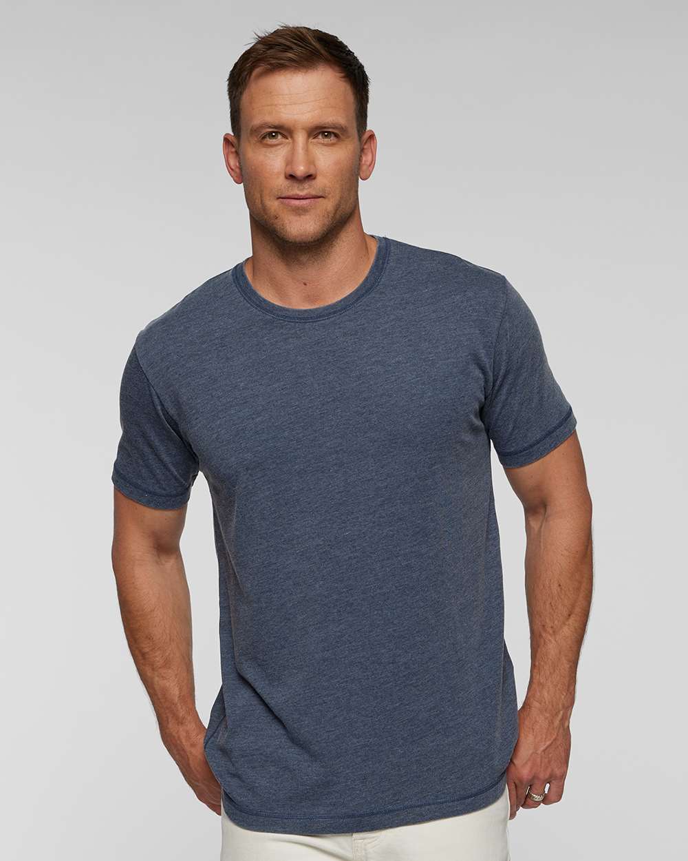 Unisex Vintage Wash Tee – Navy - S