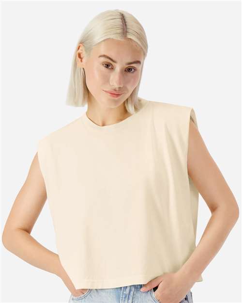 American Apparel 307GD Women's Baby Tee - Faded Cream - Front