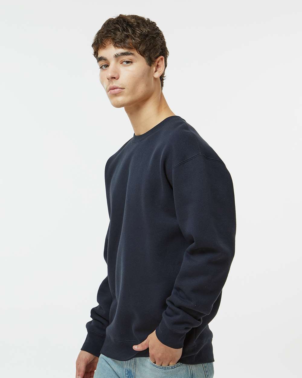 Unisex Heavyweight Crewneck Sweatshirt - Navy - S