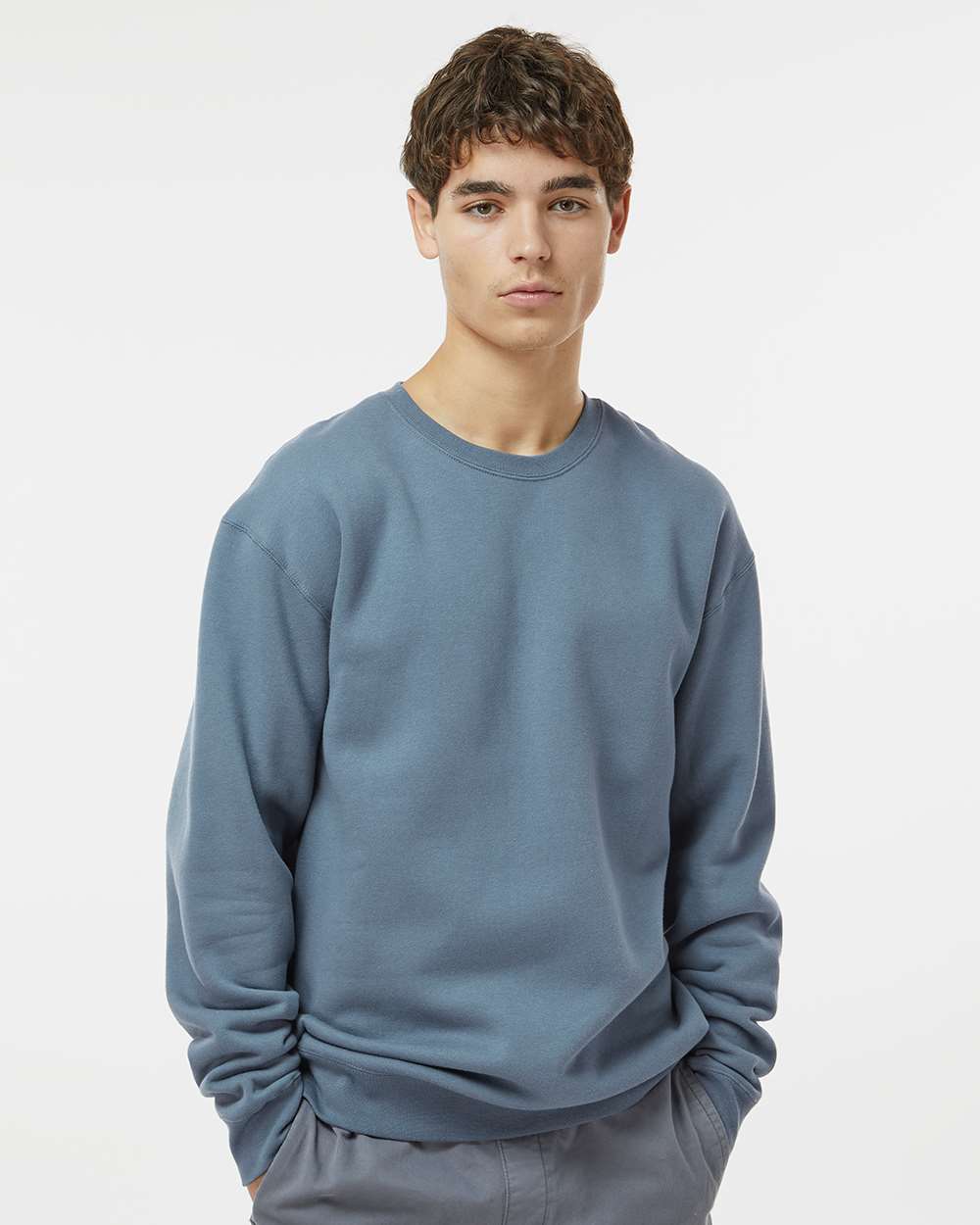 Unisex Heavyweight Crewneck Sweatshirt - Storm Blue - XS