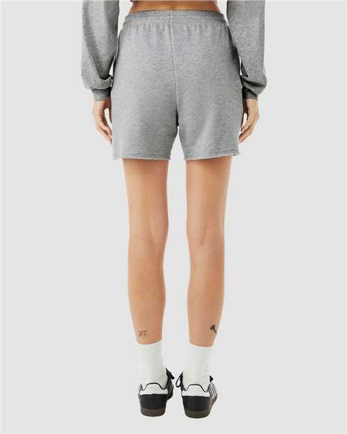 Bella + Canvas 3787 Women's Sponge Fleece Sweatshirt - Athletic Heather - Back