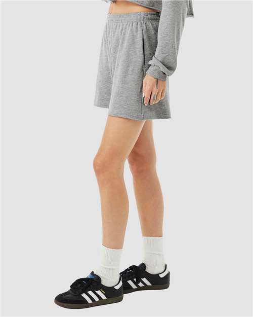 Bella + Canvas 3787 Women's Sponge Fleece Sweatshirt - Athletic Heather - Side