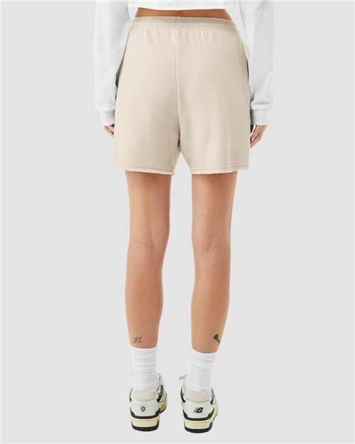 Bella + Canvas 3787 Women's Sponge Fleece Sweatshirt - Heather Dust - Back