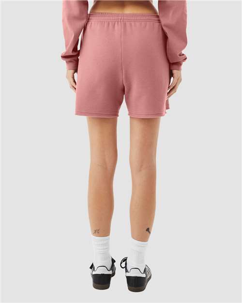 Bella + Canvas 3787 Women's Sponge Fleece Sweatshirt - Mauve - Back