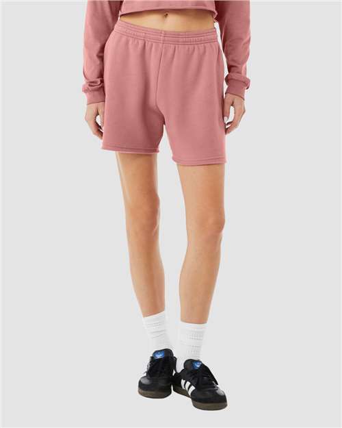 Bella + Canvas 3787 Women's Sponge Fleece Sweatshirt - Mauve - Front