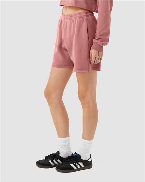 Bella + Canvas 3787 Women's Sponge Fleece Sweatshirt - Mauve - Side