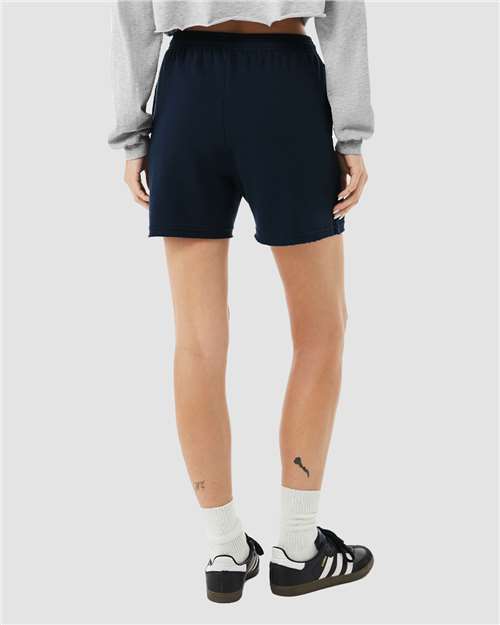 Bella + Canvas 3787 Women's Sponge Fleece Sweatshirt - Navy - Back
