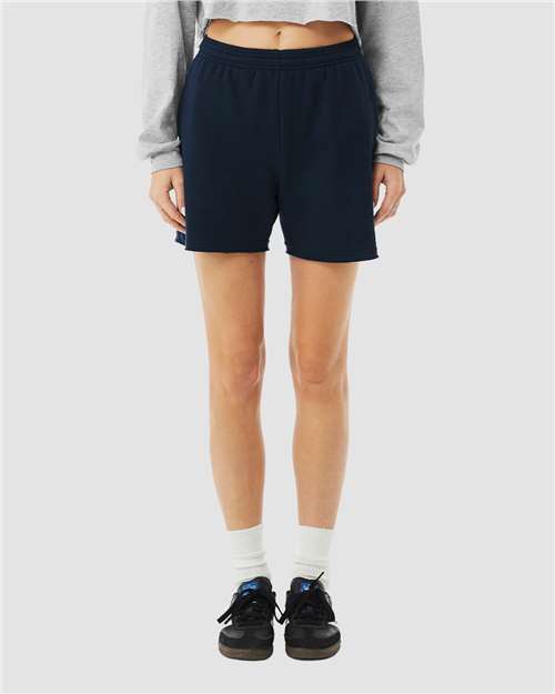 Bella + Canvas 3787 Women's Sponge Fleece Sweatshirt - Navy - Front