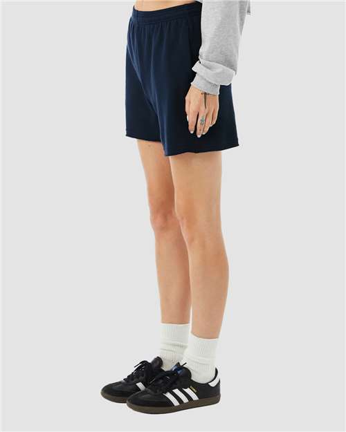 Bella + Canvas 3787 Women's Sponge Fleece Sweatshirt - Navy - Side