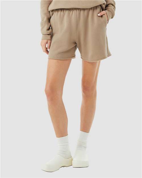 Bella + Canvas 3787 Women's Sponge Fleece Sweatshirt - Tan - Front