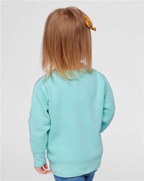 Toddler Crewneck Sweatshirt — Soft Fleece Kids Pullover - Chill - Back