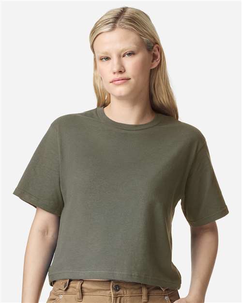 American Apparel 102 Women's Fine Jersey T-Shirt - Lieutenant - Front