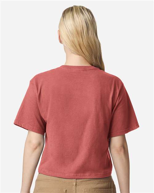 American Apparel 102 Women's Fine Jersey T-Shirt - Canyon - Back