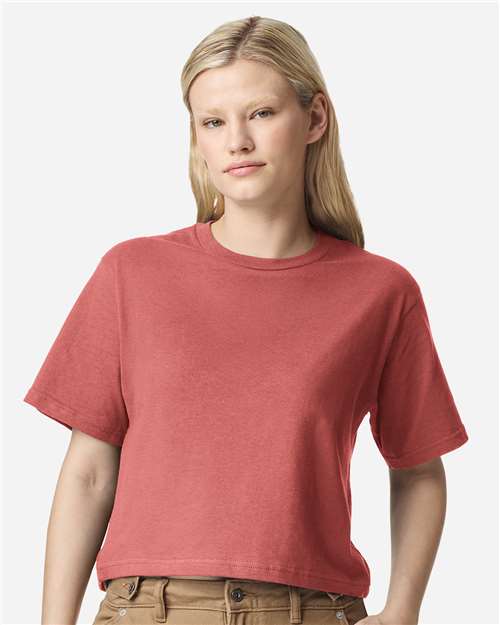 American Apparel 102 Women's Fine Jersey T-Shirt - Canyon - Front