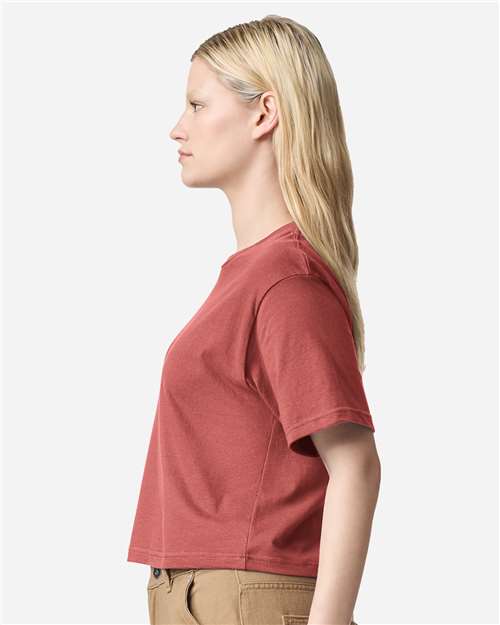 American Apparel 102 Women's Fine Jersey T-Shirt - Canyon - Side
