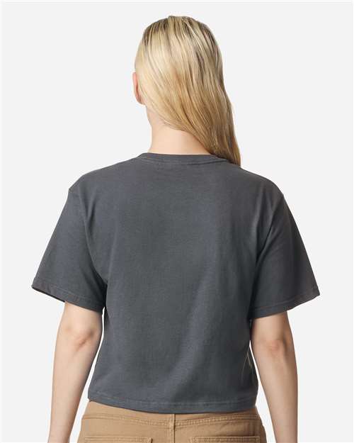 American Apparel 102 Women's Fine Jersey T-Shirt - Asphalt - Back