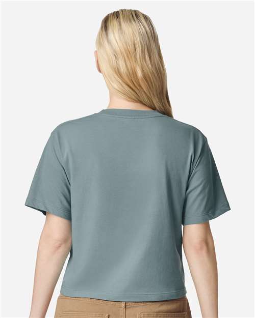 American Apparel 102 Women's Fine Jersey T-Shirt - Arctic - Back