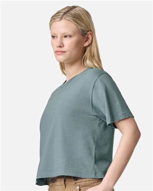 American Apparel 102 Women's Fine Jersey T-Shirt - Arctic - Side