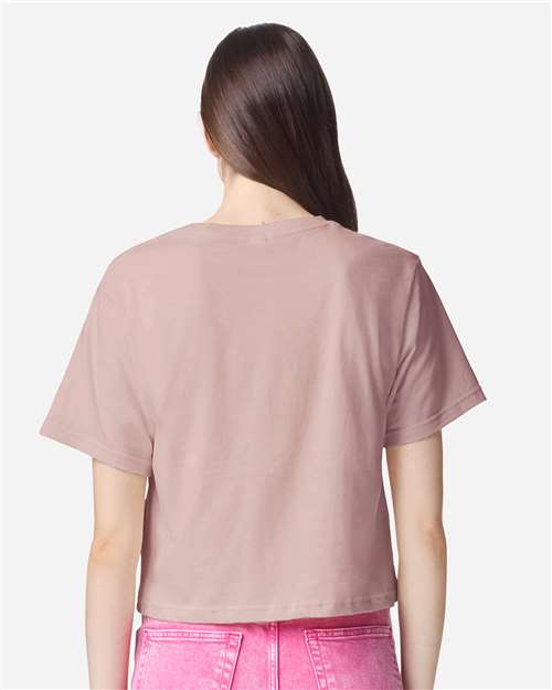 American Apparel 102 Women's Fine Jersey T-Shirt - Blush - Back