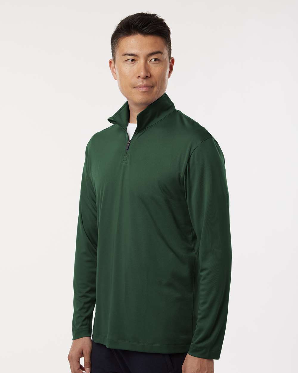 Men's Pro Performance Quarter-Zip Pullover - Forest Green - M