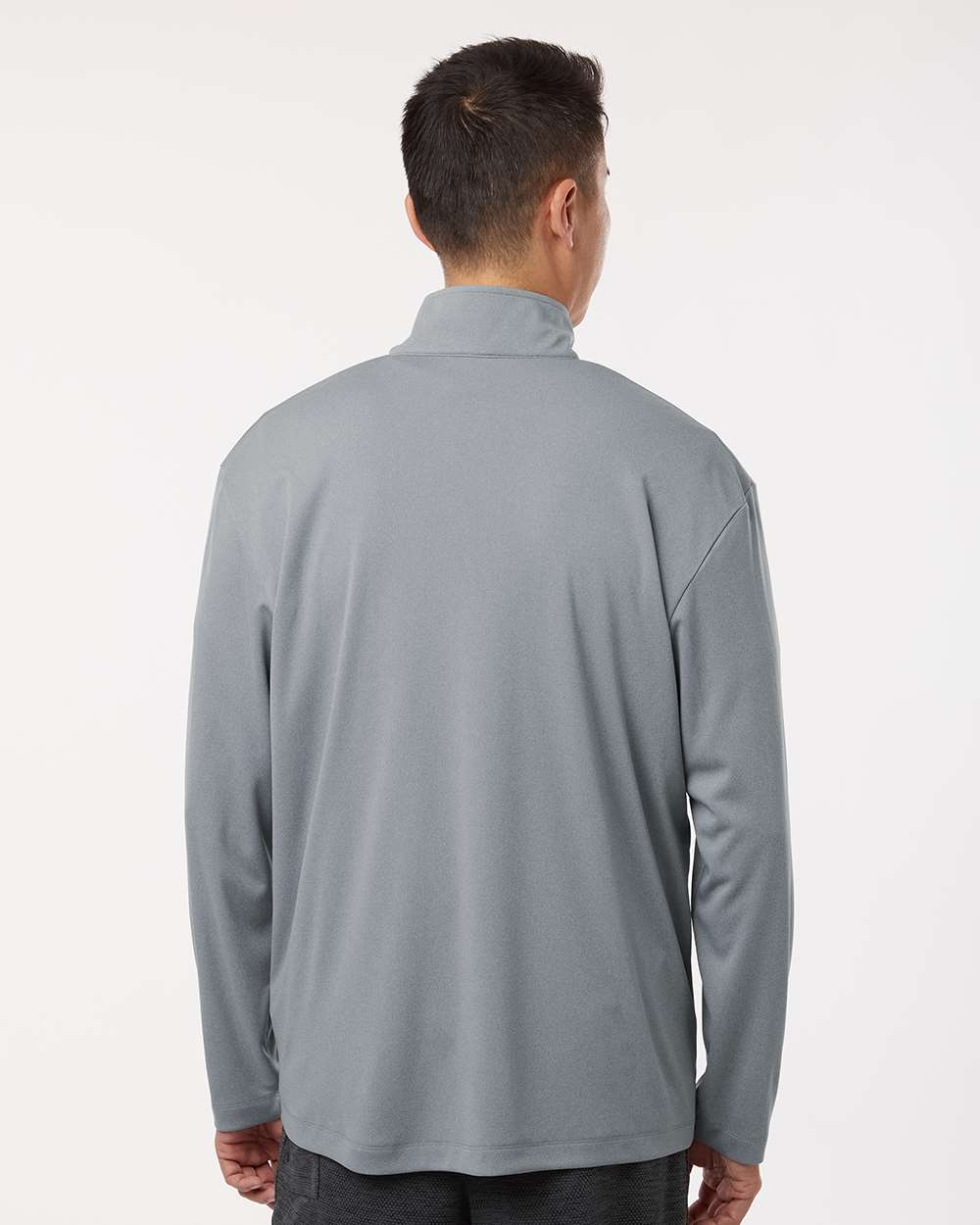 Men's Pro Performance Quarter-Zip Pullover - Heather Steel - L