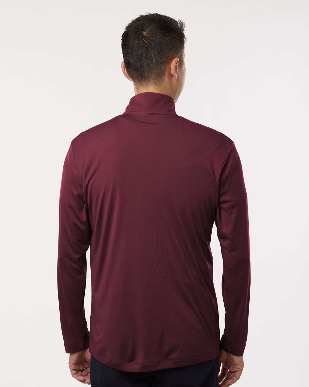 Men's Pro Performance Quarter-Zip Pullover - Maroon - L