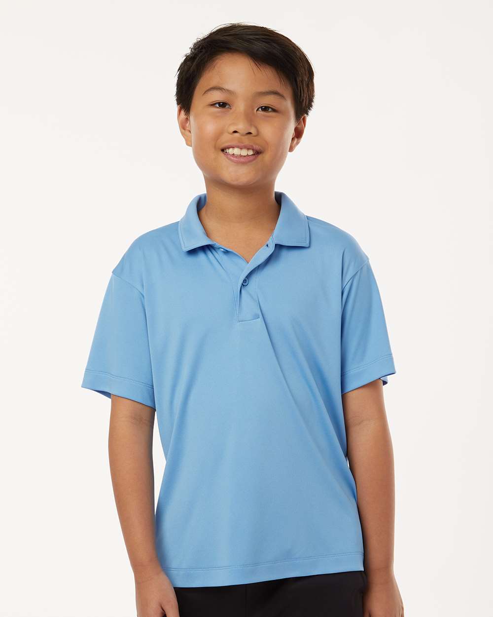 Youth Pro-Lock Performance Polo - Carolina Blue - ComfyThreads