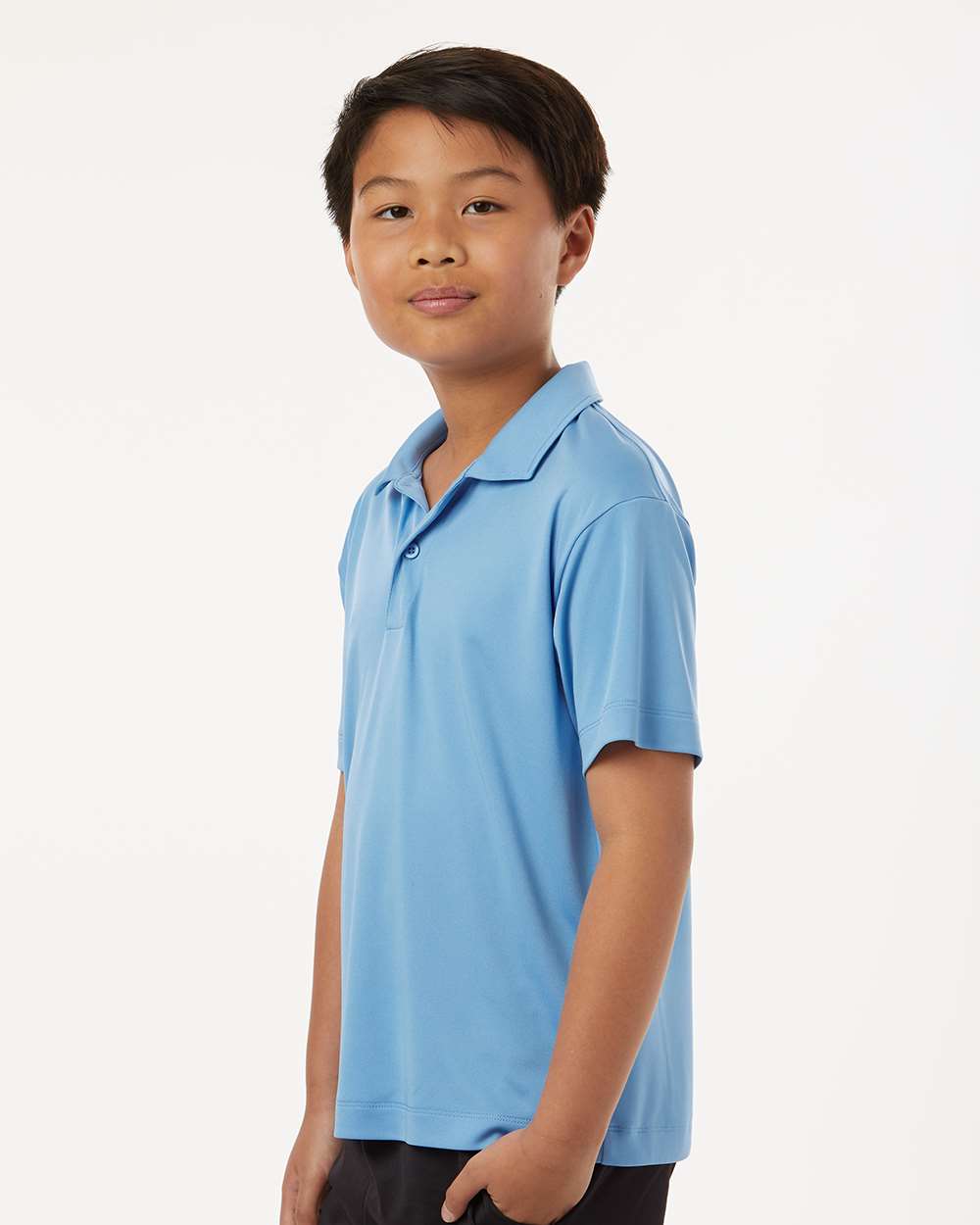 Youth Pro-Lock Performance Polo - Carolina Blue - ComfyThreads