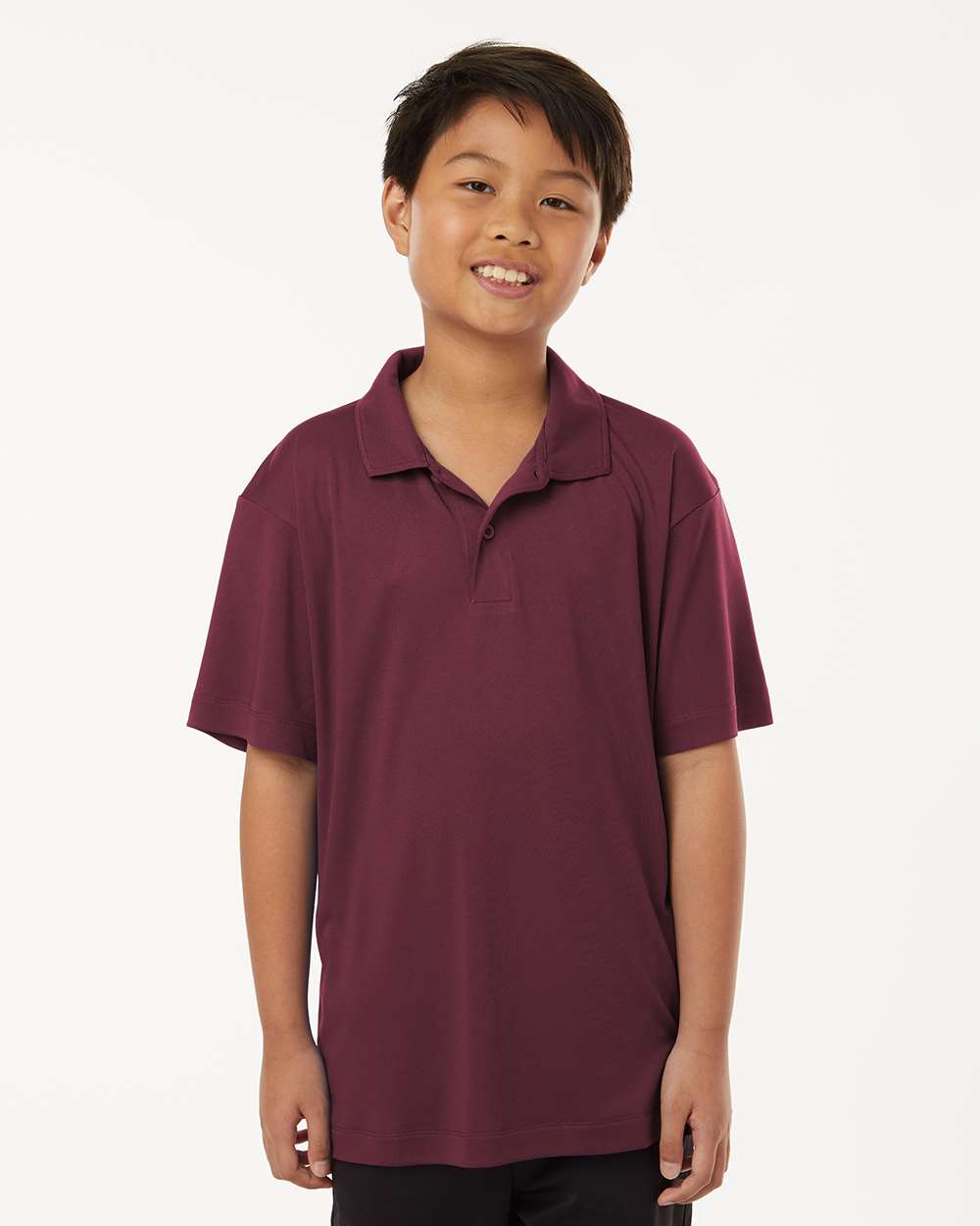 Youth Pro-Lock Performance Polo - Maroon - ComfyThreads