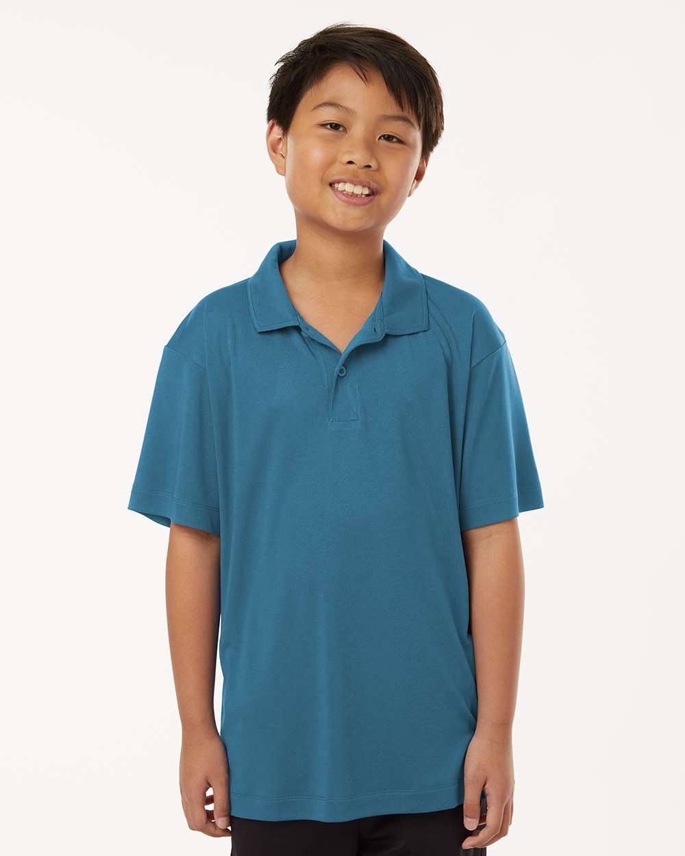 Youth Pro-Lock Performance Polo - Pacific Blue - ComfyThreads