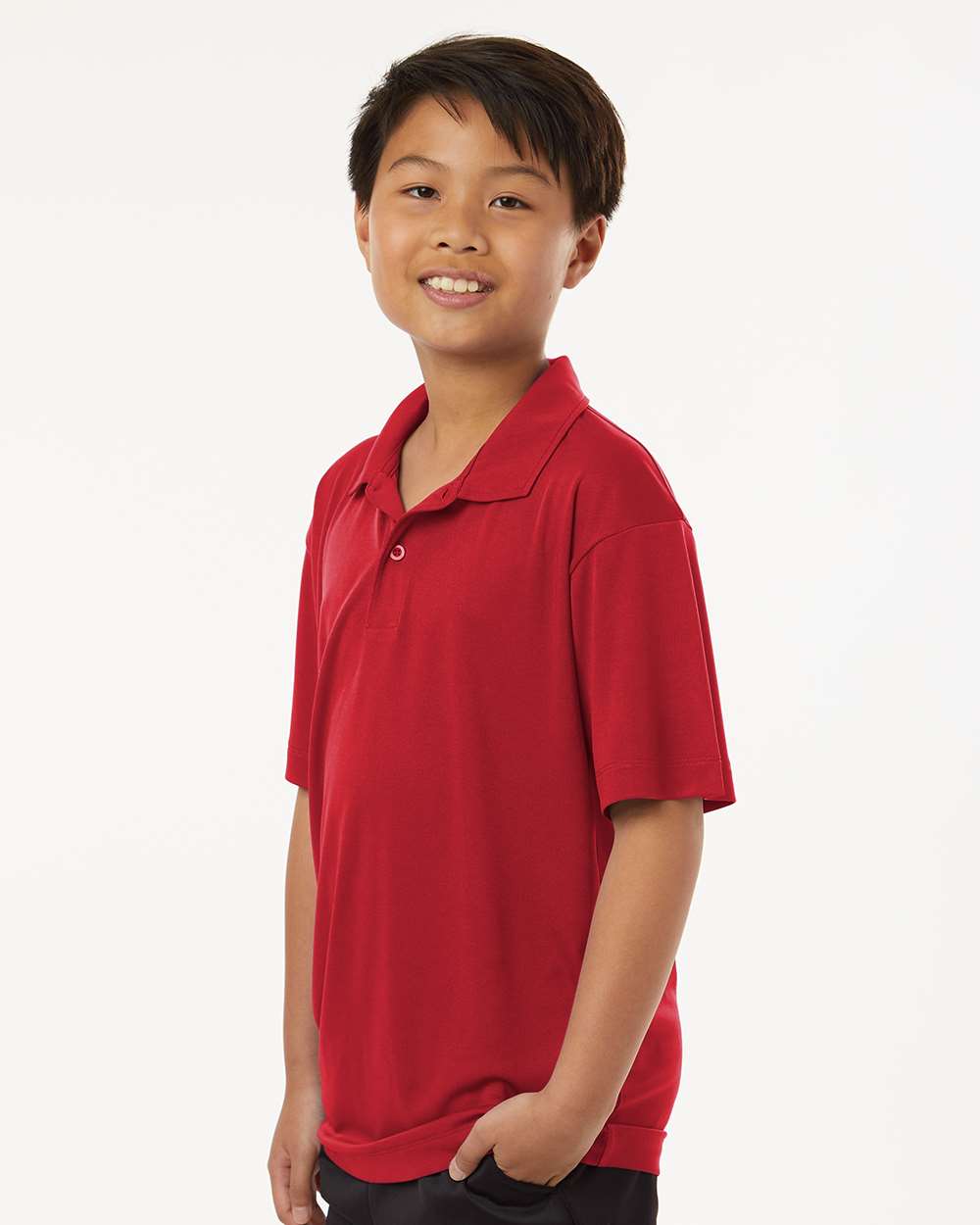 Youth Pro-Lock Performance Polo - Red - ComfyThreads