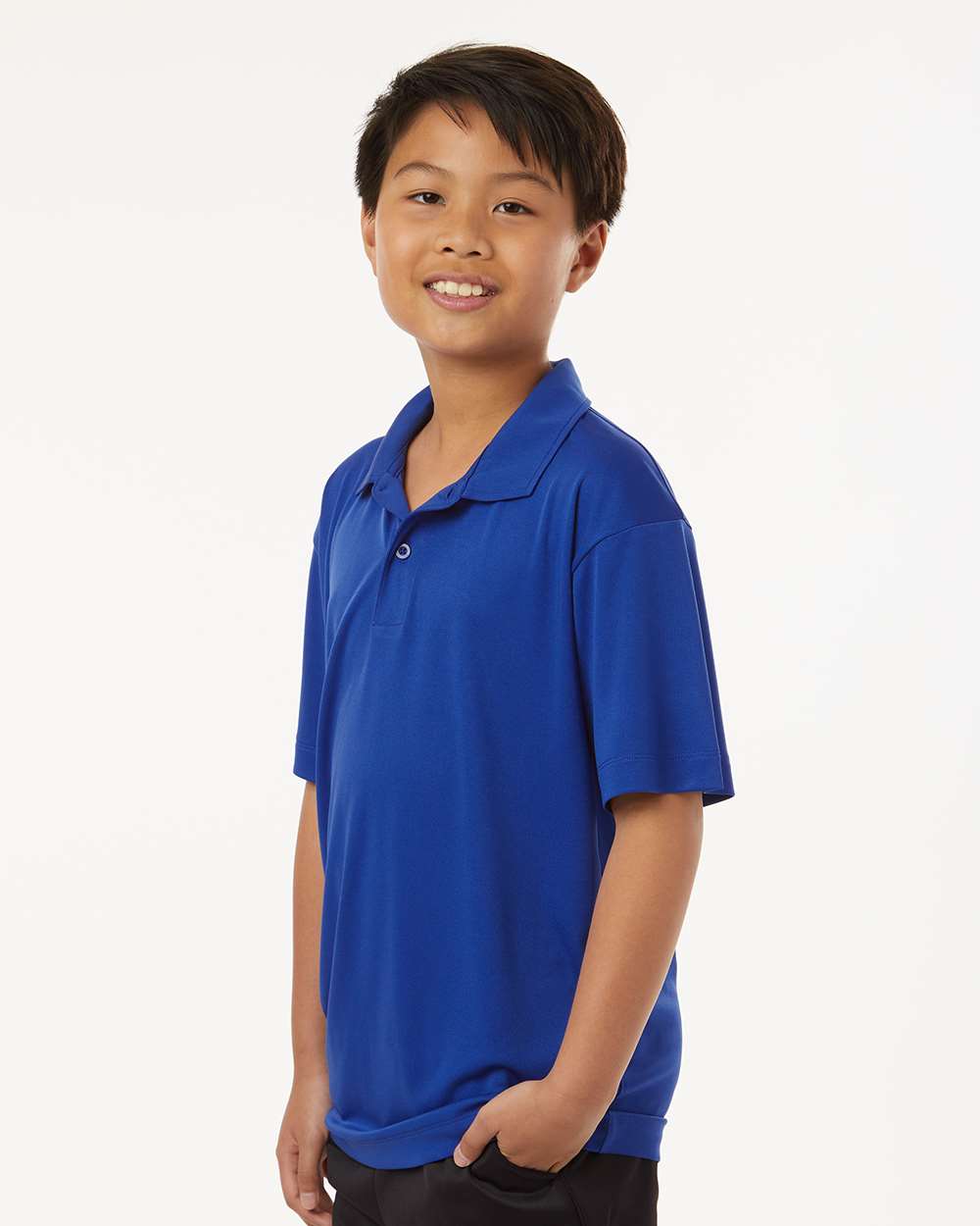 Youth Pro-Lock Performance Polo - Royal - ComfyThreads