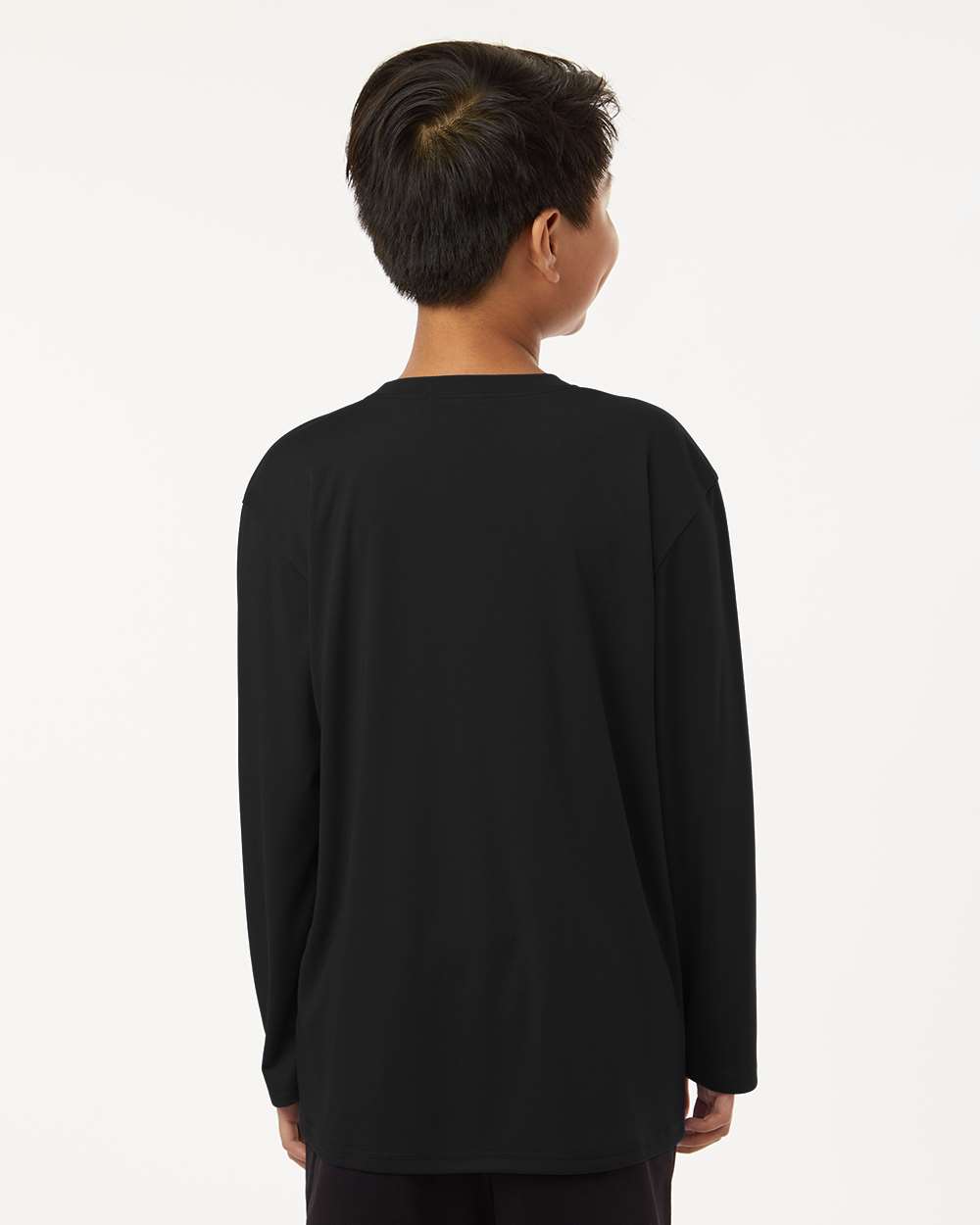 Youth Performance Long Sleeve T-Shirt – Black - ComfyThreads