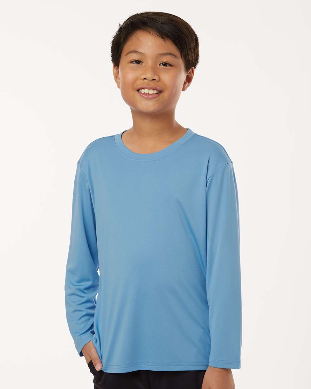 Youth Performance Long Sleeve T-Shirt – Carolina Blue - ComfyThreads