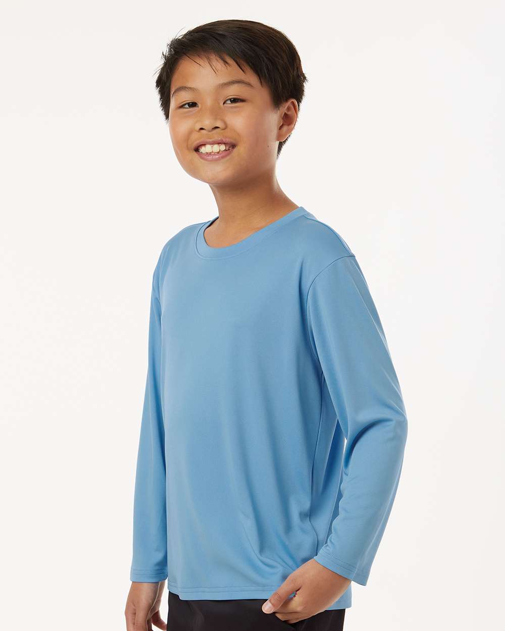 Youth Performance Long Sleeve T-Shirt – Carolina Blue - ComfyThreads
